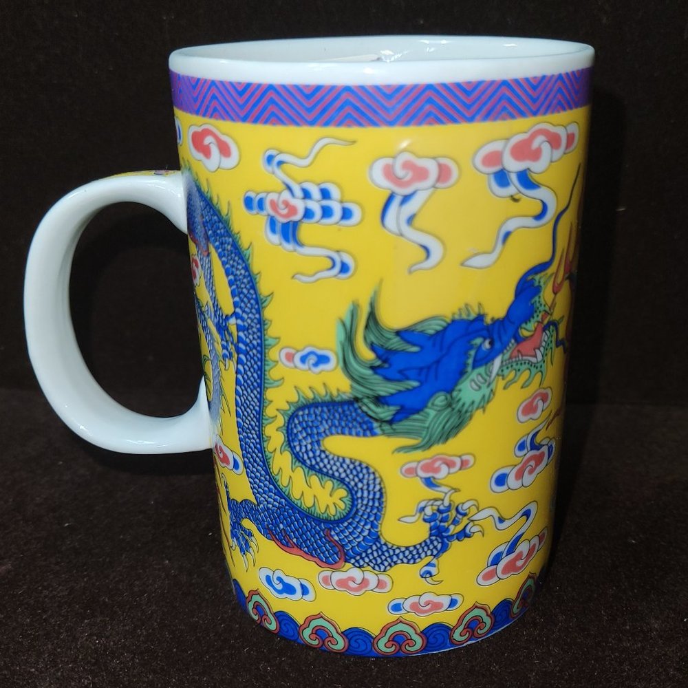 Vintage China Xianglong Art hand painted Mug